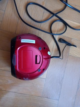 Reloj Despertador SUNSTECH Rojo y Negro