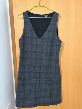 Vestido cuadros FRK Talla M