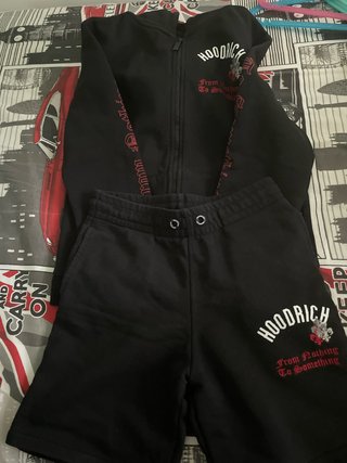Conjunto Hoodrich Negro