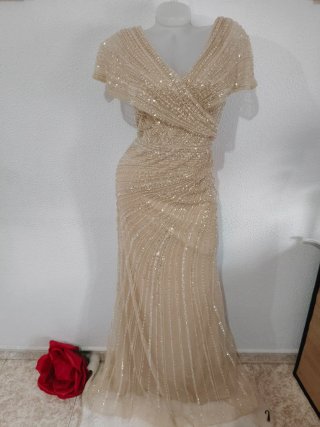 Vestido de Fiesta Largo Dorado
