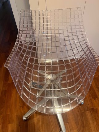 Silla Giratoria de Estudio Transparente.