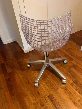 Silla Giratoria de Estudio Transparente.