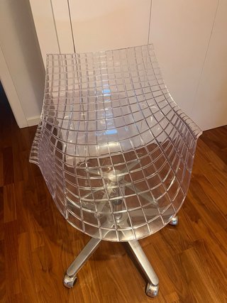 Silla Giratoria de Estudio Transparente.
