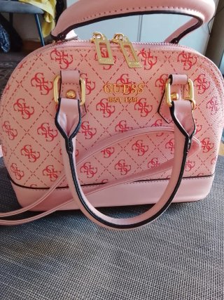 Bolso Guess Monogram Rosa