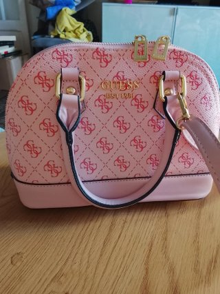 Bolso Guess Monogram Rosa