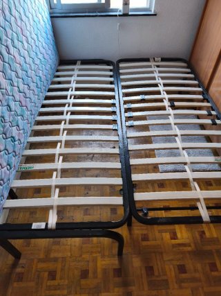 Cama Nido con 2 Somieres y 2 Colchones 80x190