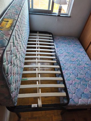 Cama Nido con 2 Somieres y 2 Colchones 80x190