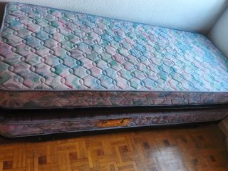 Cama Nido con 2 Somieres y 2 Colchones 80x190