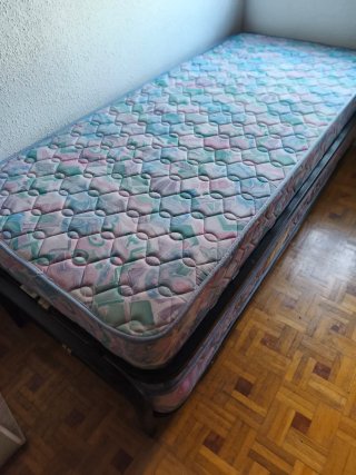 Cama Nido con 2 Somieres y 2 Colchones 80x190