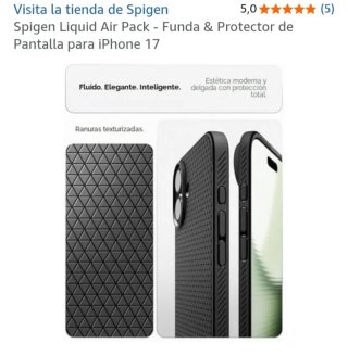 2 Fundas Spigen Liquid Air + Protector Pantalla