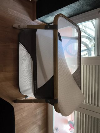 Cuna Kinderkraft gris