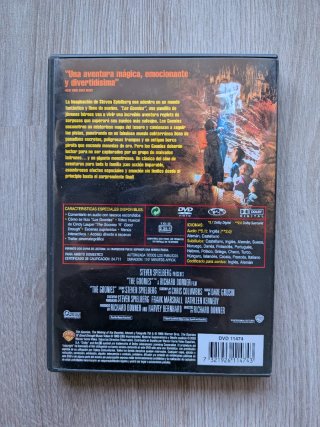 DVD Los Goonies (Español)