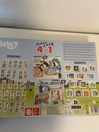 Juego Bluey 4 en 1 Educa