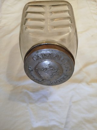 Tarro de cristal antiguo de Caramelos Tardá