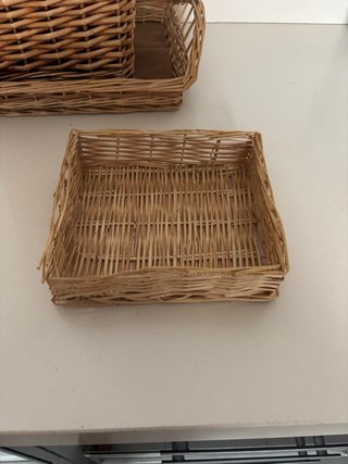 Set de 3 Cestas de Mimbre