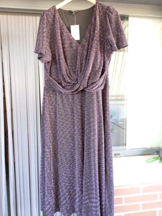 Vestido Lurex Morado
