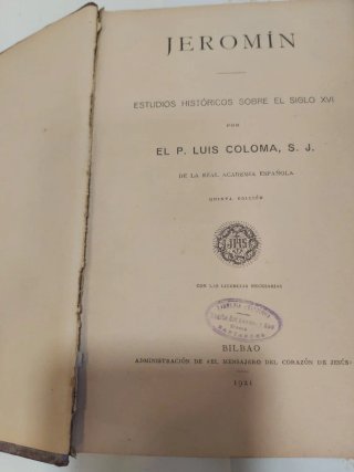 Libro antiguo "Jeromín" 1921