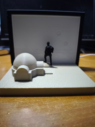 Diorama Star Wars Tatooine tramonto soli gemelli