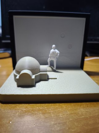 Diorama Star Wars Tatooine tramonto soli gemelli