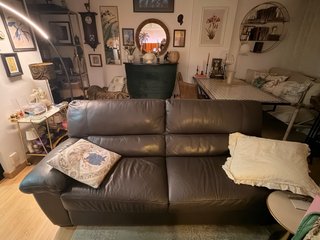 Cómodo Sofá italiano piel natuzzi