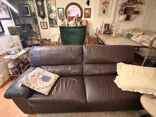 Cómodo Sofá italiano piel natuzzi