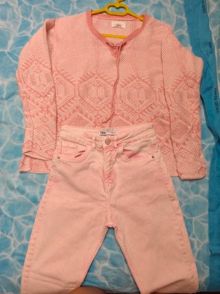 Conjunto Rosa Springfield y Zara