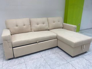 Sofá Cama Beige 215cm