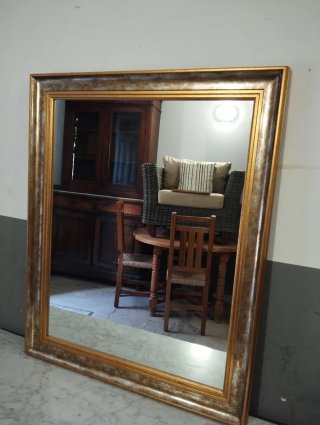 Espejo antiguo madera y cristal
