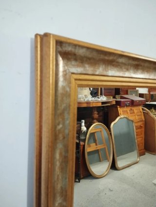 Espejo antiguo madera y cristal