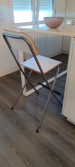 2 Sillas altas de cocina plegables
