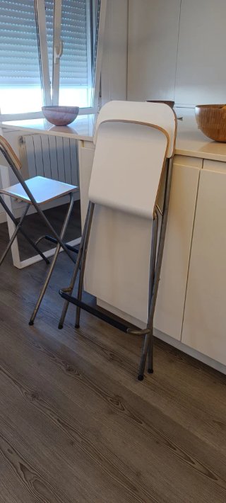 2 Sillas altas de cocina plegables