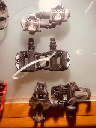 Lote de 9 pedales automáticos para bicicleta