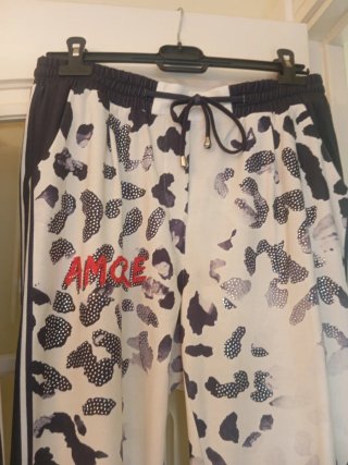 Ocasión Traje de Tres Piezas Estampado Blanco y