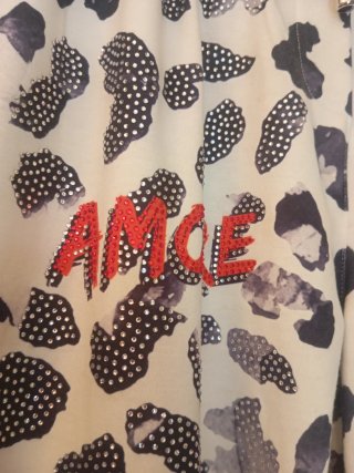 Ocasión Traje de Tres Piezas Estampado Blanco y