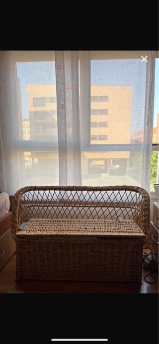 Sillón de mimbre