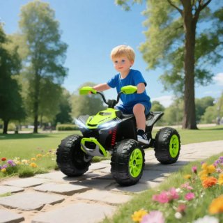 Quad infantil eléctrico verde