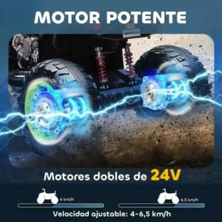 Quad infantil eléctrico verde