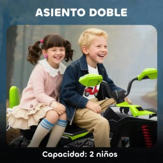 Quad infantil eléctrico verde
