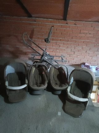 Carro Gemelar Bebecar con Grupo 0