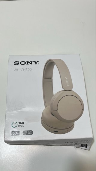 Auriculares Sony WH-CH520 Bluetooth Beige 50h