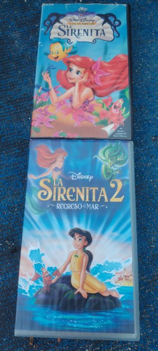 Lote 2 Películas Disney: La Sirenita y Regreso al