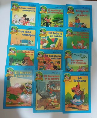 Libros Fábulas Mickey Walt Disney. Ed.Everest.