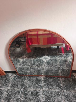 Espejo de Pared Arco Semicircular Madera