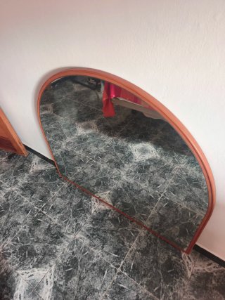 Espejo de Pared Arco Semicircular Madera