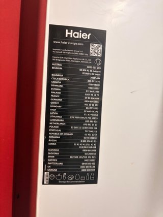 Nevera Haier de Acero Inoxidable