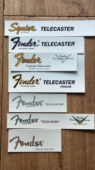Decal Fender/squier Telecaster