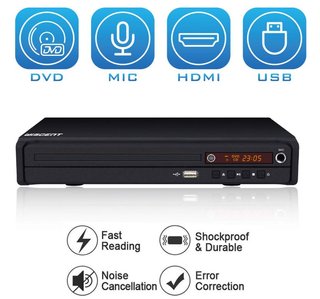 Reproductor DVD Wiscent HD Compacto multirregión
