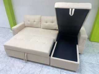 Sofá Cama Beige 215cm