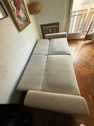 Sofá Cama 3 Plazas Gris Claro