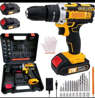 Taladro Inalámbrico 21V con Maletín y Accesorios